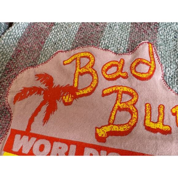 BAD BUNNY Retro Upcycled Mexican Poncho Reggaeton Reworked Sweater Kids Size S - Picture 10 of 11